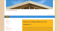 Desktop Screenshot of dhodgesroofing.com