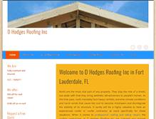 Tablet Screenshot of dhodgesroofing.com